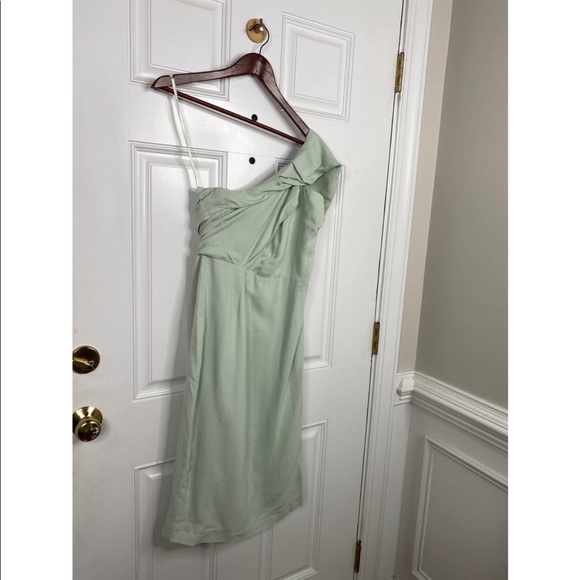 Reiss Riana One Shoulder Women's Bodycon Midi Dress Size: 6 NWOT - Picture 3 of 3